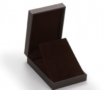 Chocolate Leatherette Large Pendant Box