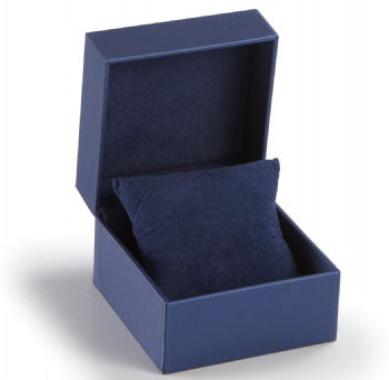 Navy Leatherette Watch/Bangle Box