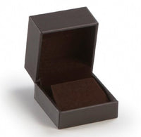 Chocolate Leatherette Earring Box