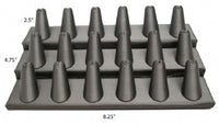 18 Finger Steel Gray Ring Stand Holder Jewelry Display