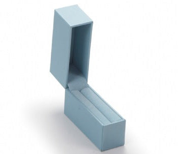 Light Blue Leatherette Bangle Box