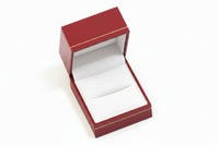 Red jewelry box with gold trim 