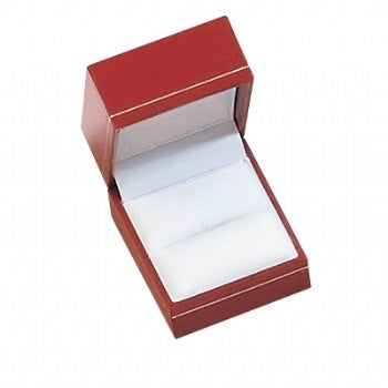 Leatherette with Gold Rim Ring Box