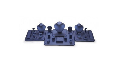 Navy Leatherette Showcase Display