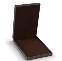 Chocolate Leatherette Necklace Box