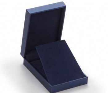 Navy Leatherette Large Pendant Box