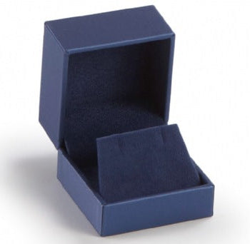 Navy Leatherette Earring Box