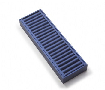 Navy Blue Leatherette Long Bangle Holder