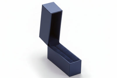 Navy Leatherette Bangle Box