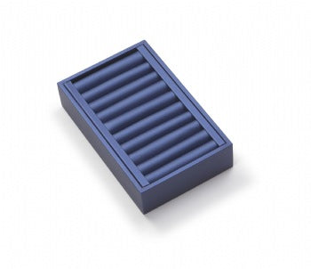 Navy Blue Leatherette Short Bangle Holder