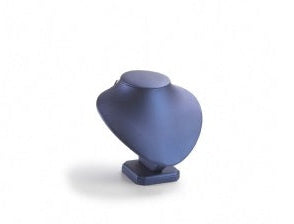 Navy Blue Leatherette Large Neck form Display Tray