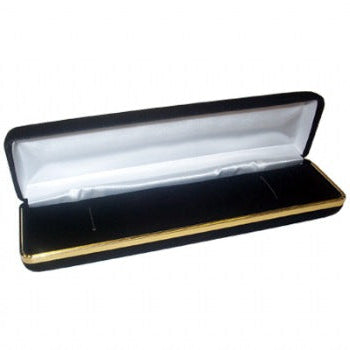 Velveteen Bracelet Box with Gold Rim