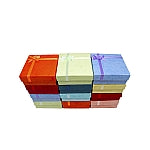 Assorted Colors Cardboard Bangle Box with Bow