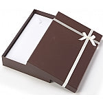 Cardboard Necklace Box with a Bow