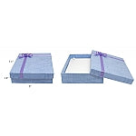 Assorted Colors Cardboard Necklace Box with Bow