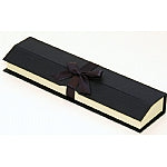 Linen Paper Bracelet Box with Magnetic Closure