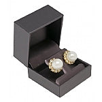 Purple Leatherette Earring Tree Box