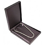 Purple Leatherette Necklace Box
