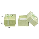 Assorted Colors Cardboard Ring Box with Bow