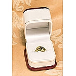 Rosewood Veneer Premium Wood Ring Box