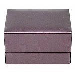 Purple Leatherette Double Ring Slit Box