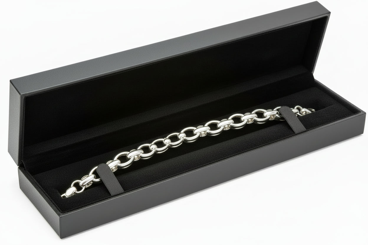 Silver Leatherette Bracelet Box