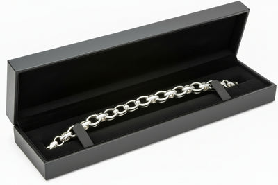 Silver Leatherette Bracelet Box