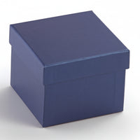 Navy Leatherette Double Ring Slit Box