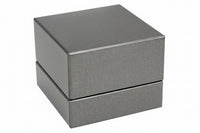 Silver Leatherette Ring Clip Box