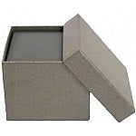 Silver Leatherette Ring Slit Box