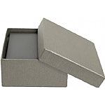 Silver Leatherette Necklace/Pendant Box