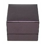 Purple Leatherette Earring Tree Box