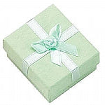 Assorted Colors Cardboard Stud Earring Box with Bow