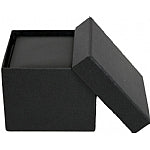 Black Leatherette Slit Ring Box