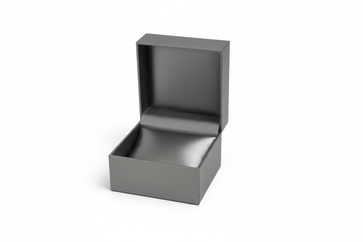 Silver Leatherette Watch/Bangle Box