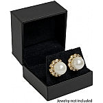 Black Leatherette Earring Box