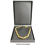 Silver Leatherette Necklace Box