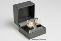 Silver Leatherette Earring Tree Box