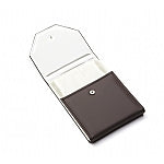 Chocolate Beige Large Leatherette Pearl Folder
