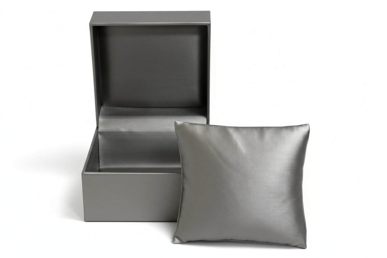 Silver Leatherette Watch/Bangle Box