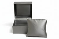 Silver Leatherette Watch/Bangle Box