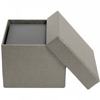 Silver Leatherette Earring Tree Box