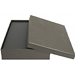 Silver Leatherette Necklace Box