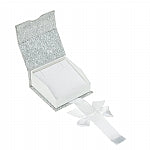 High Quality Pendant/T-Earring Box with Satin Bow Magnetic Ribbon