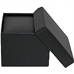 Black Leatherette Earring Tree Box