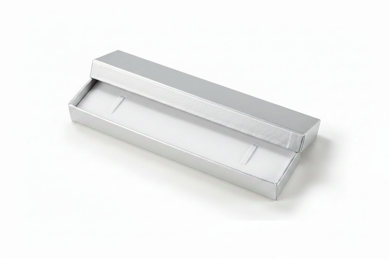 Silver Cardboard Bracelet Box