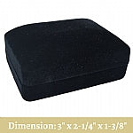 Velour Metal Cufflinks Jewelry Box