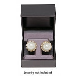 Purple Leatherette Earring Tree Box