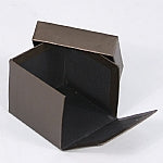 Plush Cream Faux Leather Box Pendant