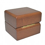 Classic Premium Brown Hardwood Earring Box
